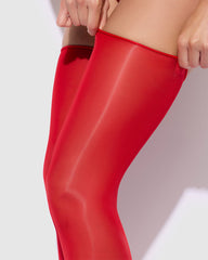 Red Petra Non Silicone Thigh Highs