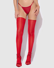 Red Petra Non Silicone Thigh Highs