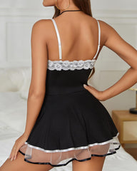 Sexy Maid Lingerie for Women French Maid Costume Babydoll Lingerie Dress Cosplay Lingerie