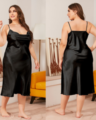 Women Lingerie Nightwear Plus Size Satin Nightdress